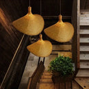 GobekUsa Hand Knitted Chinese Style Hanging Bamboo Lamps by Decorbites