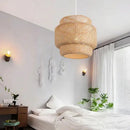GobekUsa Hand Knitted Chinese Style Hanging Bamboo Lamps by Decorbites