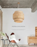GobekUsa Hand Knitted Chinese Style Hanging Bamboo Lamps by Decorbites