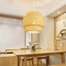 GobekUsa Hand Knitted Chinese Style Hanging Bamboo Lamps by Decorbites