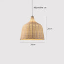 GobekUsa Hand Knitted Chinese Style Hanging Bamboo Lamps by Decorbites
