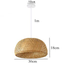 GobekUsa Hand Knitted Chinese Style Hanging Bamboo Lamps by Decorbites
