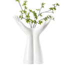 GobekUsa Hand Shaped Porcelain Flower Vase Home Decor