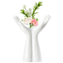 GobekUsa Hand Shaped Porcelain Flower Vase Home Decor