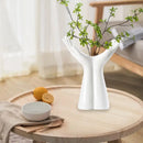 GobekUsa Hand Shaped Porcelain Flower Vase Home Decor