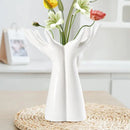 GobekUsa Hand Shaped Porcelain Flower Vase Home Decor