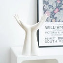 GobekUsa Hand Shaped Porcelain Flower Vase Home Decor