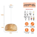 GobekUsa Hand-Woven Bamboo Lantern Pendant Light by Decorbites