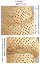 GobekUsa Hand-Woven Bamboo Pendant Light Chandelier by Decorbites