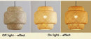 GobekUsa Hand-Woven Bamboo Pendant Light Chandelier by Decorbites