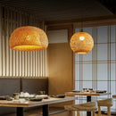 GobekUsa Hand-Woven Bamboo Pendant Light Chandelier by Decorbites