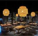 GobekUsa Hand-Woven Bamboo Pendant Light Chandelier by Decorbites