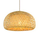 GobekUsa Hand-Woven Bamboo Pendant Light Chandelier by Decorbites