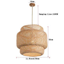 GobekUsa Handcrafted Chinese Bamboo Pendant Lamp by Decorbites