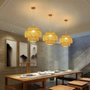 GobekUsa Handcrafted Chinese Bamboo Pendant Lamp by Decorbites
