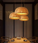 GobekUsa Handcrafted Chinese Bamboo Pendant Lamp by Decorbites
