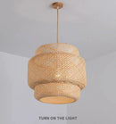 GobekUsa Handcrafted Chinese Bamboo Pendant Lamp by Decorbites