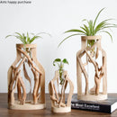 GobekUsa Handcrafted Wooden Vase for Creative Home Decor