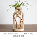 GobekUsa Handcrafted Wooden Vase for Creative Home Decor