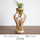 GobekUsa Handcrafted Wooden Vase for Creative Home Decor