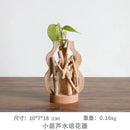 GobekUsa Handcrafted Wooden Vase for Creative Home Decor