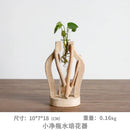 GobekUsa Handcrafted Wooden Vase for Creative Home Decor