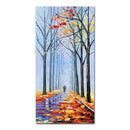 GobekUsa Handmade Abstract City Oil Painting, Modern Wall Art