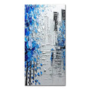GobekUsa Handmade Abstract City Oil Painting, Modern Wall Art