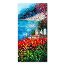 GobekUsa Handmade Abstract City Oil Painting, Modern Wall Art