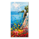 GobekUsa Handmade Abstract City Oil Painting, Modern Wall Art