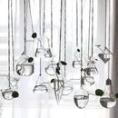 Clear glass angel vase living room home decor