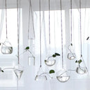 Clear glass angel vase living room home decor