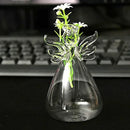 Clear glass angel vase living room home decor