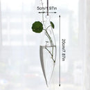 Clear glass angel vase living room home decor