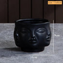GobekUsa Handmade Ceramic Face Vase for Home Decor