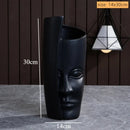 GobekUsa Handmade Ceramic Face Vase for Home Decor