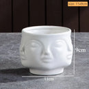 GobekUsa Handmade Ceramic Face Vase for Home Decor