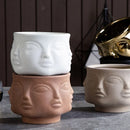 GobekUsa Handmade Ceramic Face Vase for Home Decor