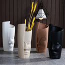 GobekUsa Handmade Ceramic Face Vase for Home Decor