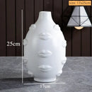 GobekUsa Handmade Ceramic Face Vase for Home Decor