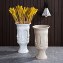 GobekUsa Handmade Ceramic Face Vase for Home Decor