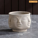 GobekUsa Handmade Ceramic Face Vase for Home Decor