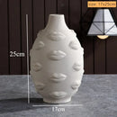 GobekUsa Handmade Ceramic Face Vase for Home Decor
