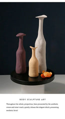 GobekUsa Handmade Nordic Ceramic Flower Vase for Luxury Home