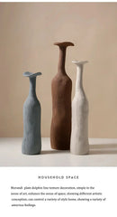 GobekUsa Handmade Nordic Ceramic Flower Vase for Luxury Home