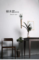 GobekUsa Handmade Nordic Wooden Wall Vase for Plants