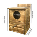 GobekUsa Handmade Wooden Screech Owl House - Outdoor Nesting Box