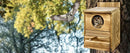 GobekUsa Handmade Wooden Screech Owl House - Outdoor Nesting Box