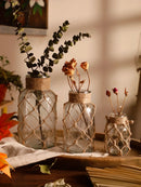 GobekUsa Hanging Glass Vase with Hemp Rope - Rustic Home Decor