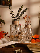 GobekUsa Hanging Glass Vase with Hemp Rope - Rustic Home Decor